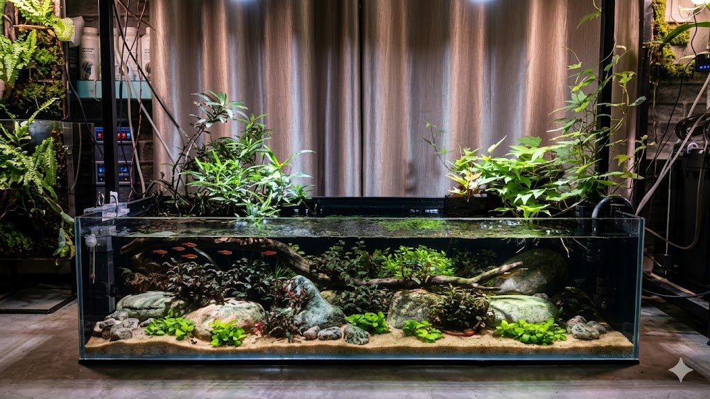 4ft shallow aquarium at filial aquatics